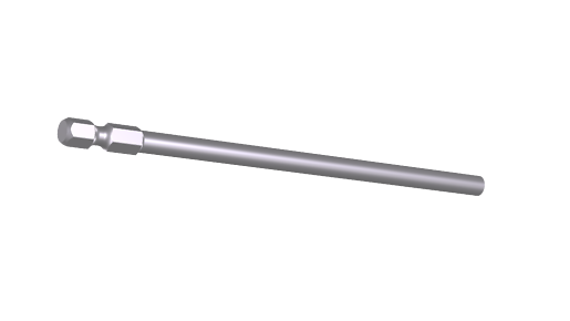 Screw-in bit holder E6.3 M4x5,5x127