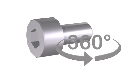 Cylinder head screw M3x6-A2-70